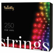 Twinkly zunanja božična LED RGB veriga STRINGS (250xLED, 23.5m, IP44, Wi-Fi)