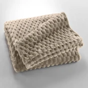 Sivorjava odeja iz mikroflanele 125x150 cm Mini Frosty – douceur dintérieur