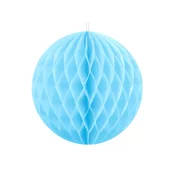 PartyDeco Papirnata žoga - modra 10 cm