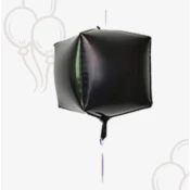 Prestige Folija balon Kockasti, Crni, 56cm