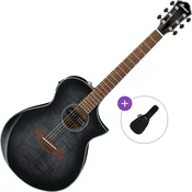 Ibanez AEWC400-TKS Basic SET Transparent Black Sunburst Elektroakustična jumbo