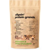 Protein Granola –? kosmiči in oreščki, zapečeni v velike hrustljave skupke, obogateni z mlečnimi beljakovinskimi hrustljavčki, preprost prigrizek ali osnova za hranljiv zajtrk