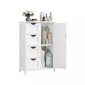 Songmics Kopalniška omarica 55x82x30 cm bela