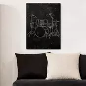Wallity Dekorativna slika na platnu, 70x100cm, Šarena