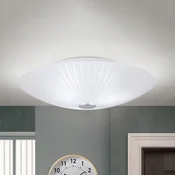 ORION Vindira stropna svjetiljka O 40 cm - Dnevni boravak/blagovaonica - Moderan - satensko bijela, krom - Staklo