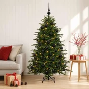 Umetna božična jelka z bučko 120 cm 150 LED Toplo bela
