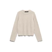 VERO MODA Pulover VMBANG svetlo bež
