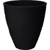 ProGarden Zunanji cvetlični lonec z rebri, 40 cm, antracit