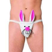 SoftLine Moške erotične tangice 4442, belo-roza, S/L
