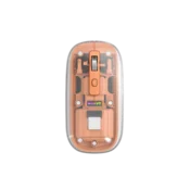 Miš Wireless Marvo PRISM B10 M810W sa 7 boja pozadinskog osvetljenja i punjivom baterijom (300 mAh) transparent narandzasti