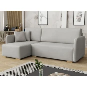 Kotna garnitura Columbus 245 (Velo 633) Siva, Funkcija spanje, Predal, 220x140x85cm