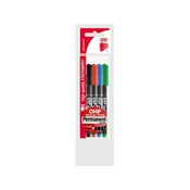 Permanentni marker, komplet, OHP, 1-1,5 mm, M, ICO, 4 različne barve, 4 kosi