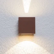 Lucande LED zunanje stensko svetilo Jarno, rja, kovina, 9cm - Sodobni - rjasto rjava