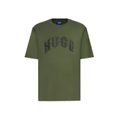 HUGO Majica Nerpient oliva/črna