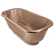Casa Padrino luxury Art Nouveau copper bathtub 167.6 x 83.8 x H. 61 cm - Freestanding retro bathtub - Rustic copper bathroom furniture