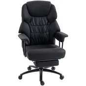 Homestar Pisarniški stol 3D masaža z gnetenjem 72x77x1145-1225 cm črna