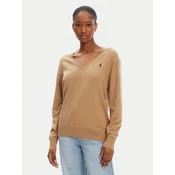 Polo Ralph Lauren Pulover 211972105003 Bež Straight Fit