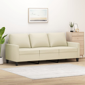 vidaXL Trosed krem 180 cm umetno usnje
