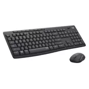 LOGITECH Bežicna tastatura i miš MK295 Silent Wireless (Crna) 920-009809