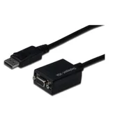 DP-VGA adapter Digitus AK-340403-001-S (črn), obnovljeno