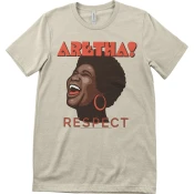Aretha Franklin Majica Respect Unisex Khaki 2XL