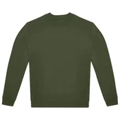 MAJICA DUGI RUKAVI B&C ID.332 CREW 280G MASLINASTO ZELENA 3XL
