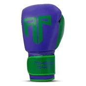 Polleo x AP Boxing Gloves Leather, Purple/Green - 14 oz