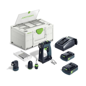 Akumulatorski vrtalnik z zamenljivimi nastavki Festool CXS 18 C 3,0-Set - Festool - 18V