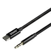 Kabel USB-C na mini-Jack CL-187, 1m