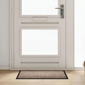vidaXL Doormat Bež 60 x 80 cm Teddy tkanina