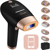 Concept Epilator Concept IL5020 črn, LED zaslon, 500000 utripov, 5 hitrosti, prenosni, hitra polnitev 60 min, za telo in obraz