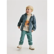 Reserved - Jeans jakna s kapuco - modra