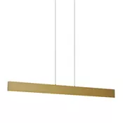 Sodobna viseča svetilka medenina vklj. LED 3-stopenjsko zatemnjevanje Easylift - Straight