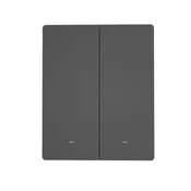 Sonoff Pametni WiFi zidni prekidač SONOFF M5-2C-80 (2-kanalni, za okvir, grafit)