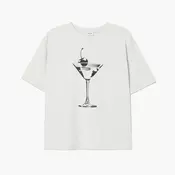 Cropp - Majica s potiskom - light grey