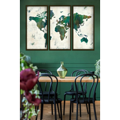 WALLXPERT Dekorativna uramljena MDF slika (3 komada) Artsmdfdkset10