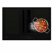 Klarstein Chef-Fusion Down Air sustav, indukcijsko kuhalo + DownAir napa, 77 cm, 600 m3/h EEC A+