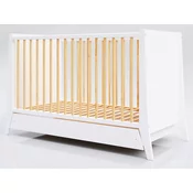 Lettino Krevetac za bebe sa fiokom Cosmo 120x60cm, Beli
