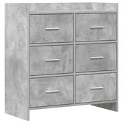 Kreveta Betonska siva 75 x 33 x 80 cm Konstruirano drvo