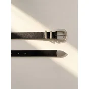 ARMIE Pas The Walker Leather Belt črna