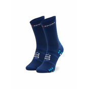 Compressport Visoke nogavice Unisex Pro Racing Socks V4.0 Run High XU00046B_533 Mornarsko modra