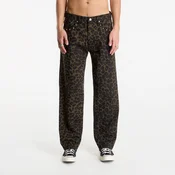 Jeans Obey Studded Boxcar Straight Leg Denim Dark Leopard W32