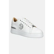 Usnjene superge Philipp Plein Nappa Lo-Top Hexagon