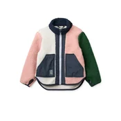 Liewood Jopa iz flisa Noam Pile temno modra / temno zelena / pastelno lila / roza / bela