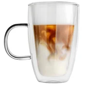shumee Termo kozarec z dvojno steno za kavo, latte, čaj in pijače 430 ml