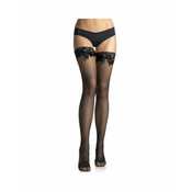 Leg Avenue Lace Top Fishnet Thigh Highs 6261 Black