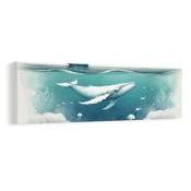 Slika miren kit pod morjem - 150x50