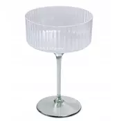 shumee Kozarec, steklo s pecljem, prozoren plastični lonček, 300 ml, 1 kos.