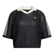 ADIDAS ORIGINALS Top KNITTED CROCHET črna/bela