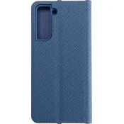 OEM LUNA Book Carbon torbica za SAMSUNG S21 modra